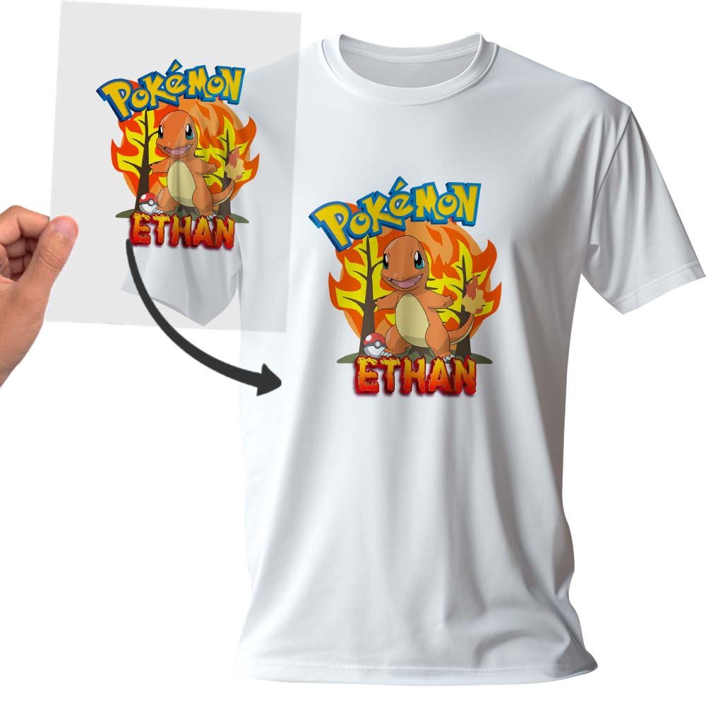 ETHAN-Flamizard Film DTF Pokémon design Flamizard – Image 1